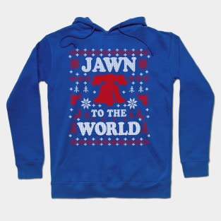 Funny Philadelphia Ugly Chirstmas Jawn to the World Philly Fan Favorites Hoodie